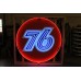 New 76 Gas Porcelain Neon Sign 60" Diameter